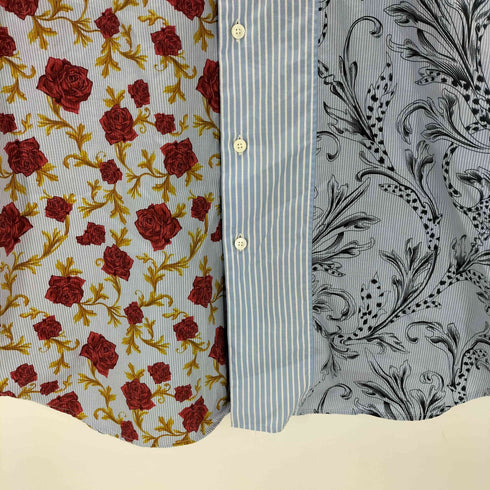 ヴェルサーチ VERSACE HERITAGE FIT 総柄ストライプシャツ メンズ 39