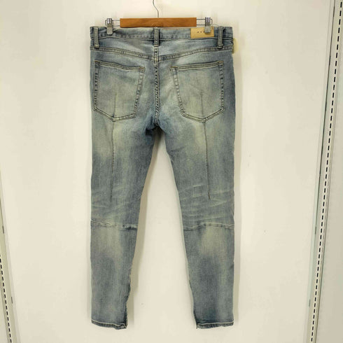 ミニマル mnml 裾ジップ スキニーデニムパンツ メンズ 34