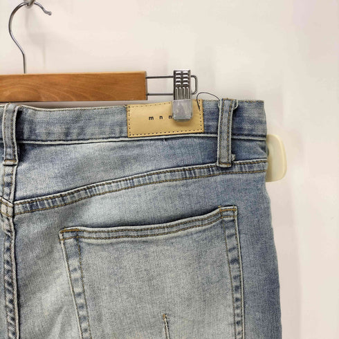 ミニマル mnml 裾ジップ スキニーデニムパンツ メンズ 34