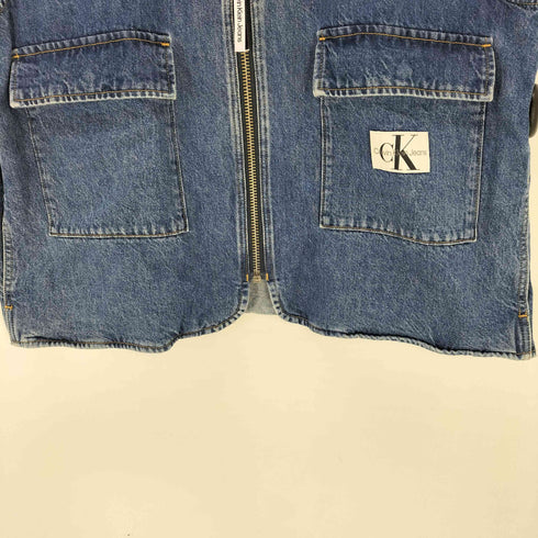 カルバンクラインジーンズ Calvin Klein Jeans ジップアップデニムベスト レディース import:M