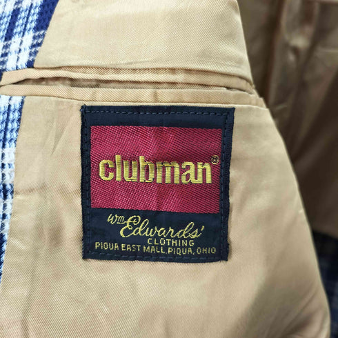 70s clubman チェック柄コンバーチブルジャケット ビックシルエット メンズ