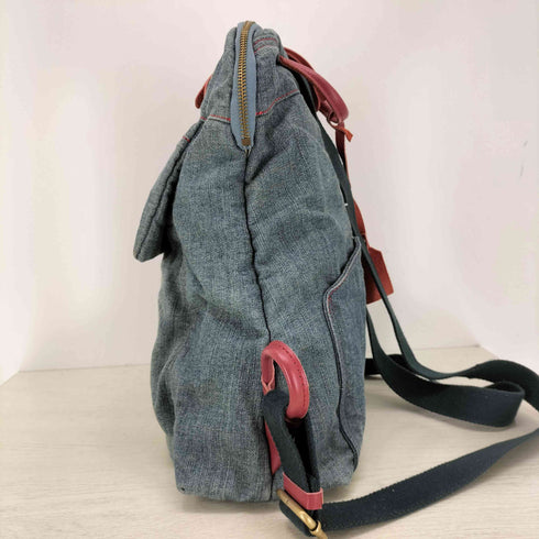 le Grazie 刺繍デザインデニムバックパック レディース