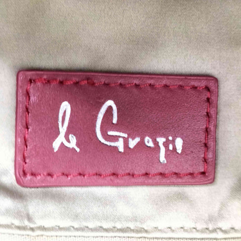 le Grazie 刺繍デザインデニムバックパック レディース