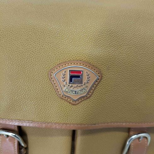 フィラ FILA Biella Italia レザーショルダーバッグ メンズ