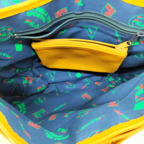 フィラ FILA Biella Italia レザーショルダーバッグ メンズ