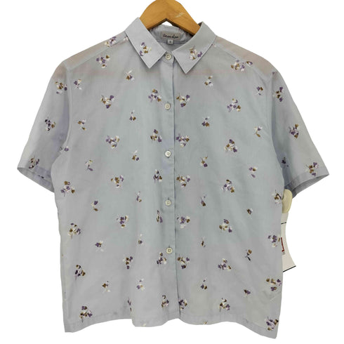 スティーブンアラン Steven Alan FLOWER EMBROIDERY SHORT SLEEVE SHIRT フラワー刺繍 シャツ レディース JPN:S