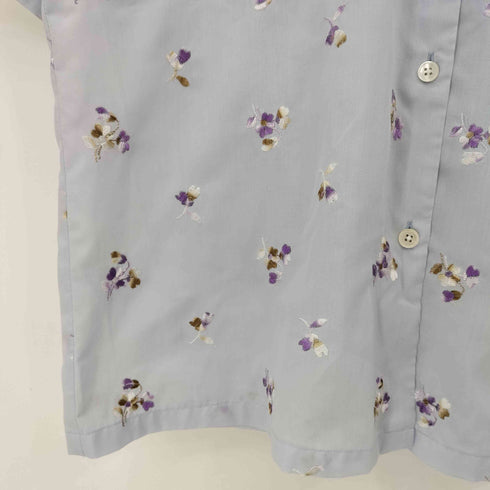 スティーブンアラン Steven Alan FLOWER EMBROIDERY SHORT SLEEVE SHIRT フラワー刺繍 シャツ レディース JPN:S