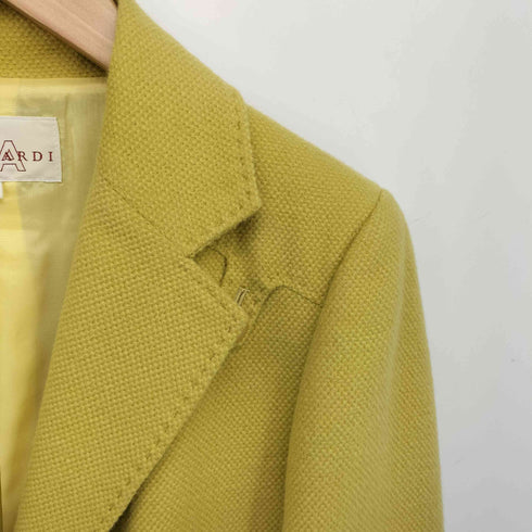 トラサルディ TRUSSARDI アンゴラ カシミヤ 比翼 3B テーラード ジャケット レディース 40