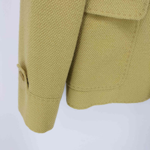 トラサルディ TRUSSARDI アンゴラ カシミヤ 比翼 3B テーラード ジャケット レディース 40