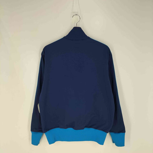 アディダス adidas 00S 黒タグ トレフォイルロゴ プリント スリーライン ハイネック トラックジャケット ジャージ メンズ import:M