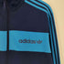 アディダス adidas 00S 黒タグ トレフォイルロゴ プリント スリーライン ハイネック トラックジャケット ジャージ メンズ import:M