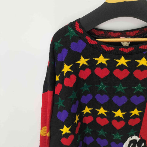 made in USA vintage knit sweater キャラクターニット メンズ