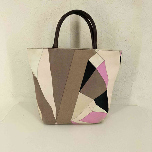エミリオプッチ EMILIO PUCCI 幾何学柄ハンドバッグ レディース