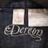 DEREON ピラミッドスタッズ フロッキープリント 半袖 デニムシャツ レディース import:L