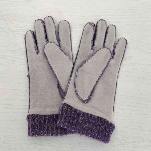 ヴィヴィアンウエストウッド Vivienne Westwood オーブ ステッチ ロゴ刺繍 リブニット 手袋 レディース