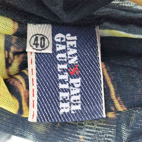 ジャンポールゴルチエ Jean Paul GAULTIER Jean's Paul Gaultier バイカーデザイン ノースリーブ パワーネット レディース FR:40