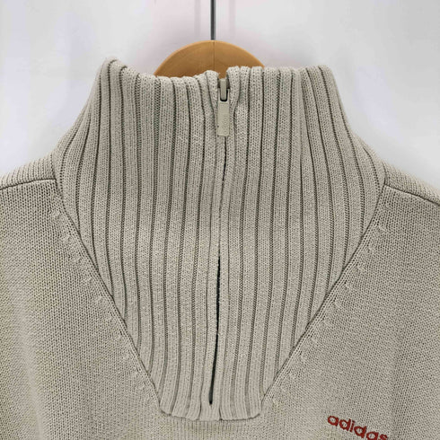 アディダス adidas 00s ロゴ刺繍ハーフジップニット メンズ JPN:XL