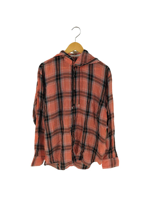 ジョンローレンスサリバン JOHN LAWRENCE SULLIVAN CHECKED CUPRA HOODED SHIRT メンズ JPN:46