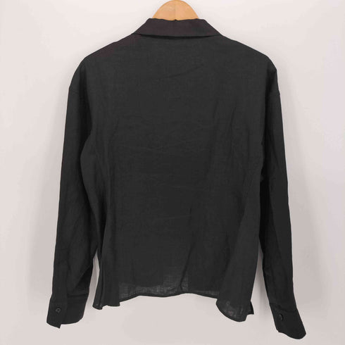 ヨウジヤマモトプリュスノアール YOHJI YAMAMOTO+NOIR 17SS リネン 100 変形 デザイン L/S シャツ レディース JPN:1