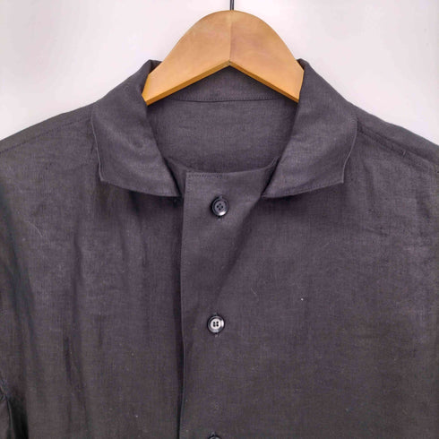 ヨウジヤマモトプリュスノアール YOHJI YAMAMOTO+NOIR 17SS リネン 100 変形 デザイン L/S シャツ レディース JPN:1