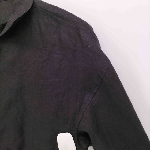 ヨウジヤマモトプリュスノアール YOHJI YAMAMOTO+NOIR 17SS リネン 100 変形 デザイン L/S シャツ レディース JPN:1