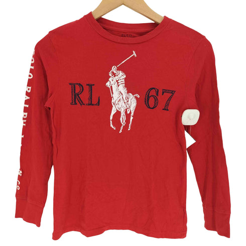 ポロラルフローレン POLO RALPH LAUREN RL67 ポニー グラフィック プリント L/S カットソー ロンT レディース import:S