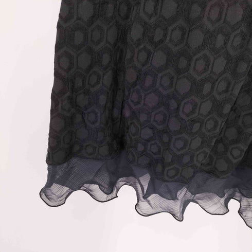 ヒロコビス HIROKO BIS シフォンデザイン 総柄レーヨン S/S ワンピース レディース 9