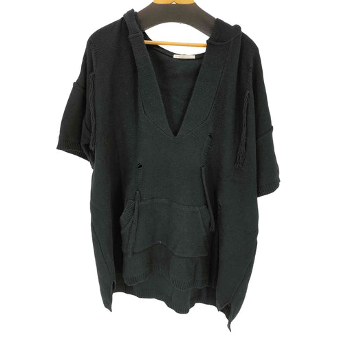 ディスカバード DISCOVERED ダメージ加工フーデッドニットベスト メンズ JPN:2