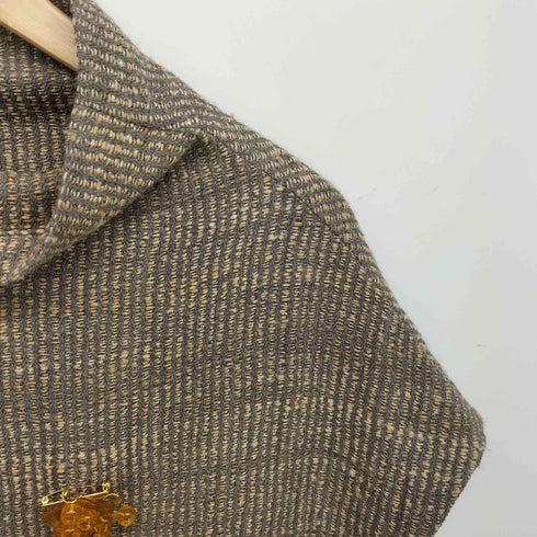MAKI TEXTILE STUDIO ウール シルク 手織り プルオーバー ニット レディース