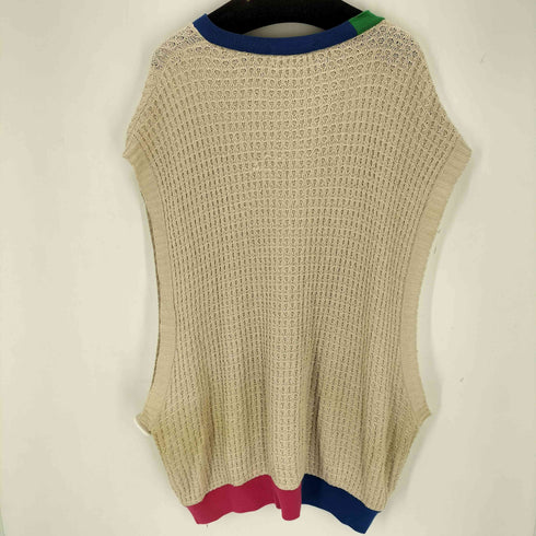 ディスカバード DISCOVERED サイドジップ ケーブルニットベスト メンズ