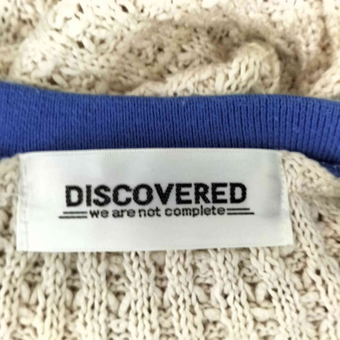 ディスカバード DISCOVERED サイドジップ ケーブルニットベスト メンズ