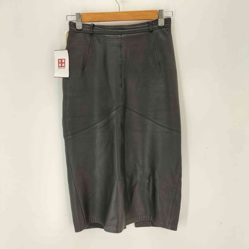 DAVID'S バックスリットレザースカート レディース 38