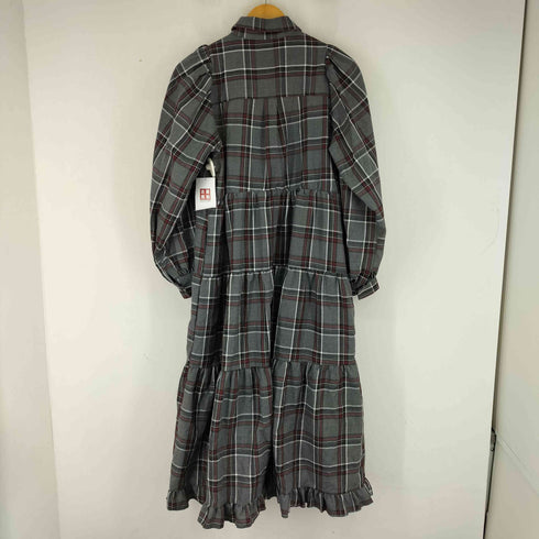 プニュズ PUNYUS パフスリーブティアードチェックワンピース レディース JPN:1