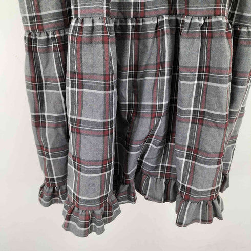 プニュズ PUNYUS パフスリーブティアードチェックワンピース レディース JPN:1