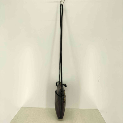 ハートジップデザイン レザーショルダーバッグ レディース