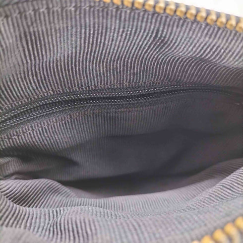 ハートジップデザイン レザーショルダーバッグ レディース