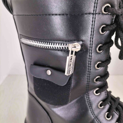 サイドジップレースアップブーツ メンズ 43