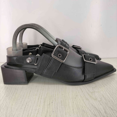 ベルテッド ポインテッドトゥミュール メンズ