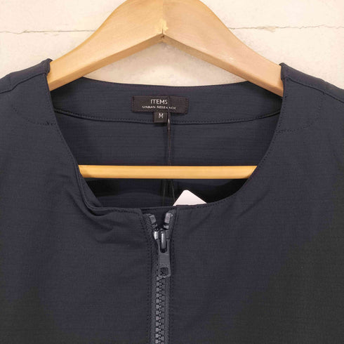 アイテムズ アーバンリサーチ ITEMS URBAN RESEARCH 撥水×ストレッチナイロンノーカラージャケット メンズ JPN:M