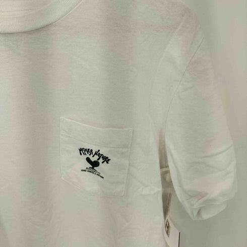 ハリウッドランチマーケット HOLLYWOOD RANCH MARKET ポケット付き プリント クルーネックTシャツ メンズ JPN:3