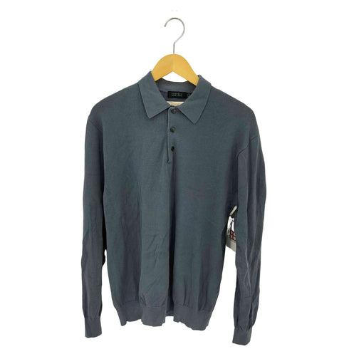 バーニーズニューヨーク BARNEYS NEWYORK West Indian Sea Island Cotton 海島綿 コットン ニット ポロシャツ メンズ import:L