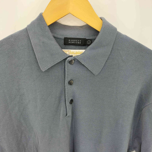 バーニーズニューヨーク BARNEYS NEWYORK West Indian Sea Island Cotton 海島綿 コットン ニット ポロシャツ メンズ import:L