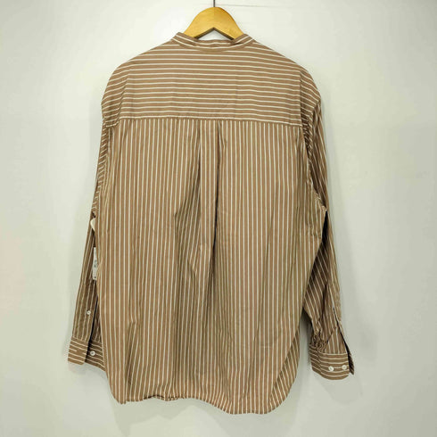 スティーブンアラン Steven Alan LEGGIUNO LONDON STRIPE BAND COLLAR SHIRT - LOOSE バンドカラー ストライプ シャツ メンズ import:L