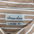 スティーブンアラン Steven Alan LEGGIUNO LONDON STRIPE BAND COLLAR SHIRT - LOOSE バンドカラー ストライプ シャツ メンズ import:L