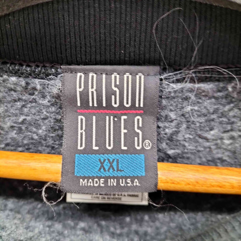 プリズンブルー PRSN BLU PRISON BLUES メキシコ製 メッセージプリント スウェット メンズ import:XXL