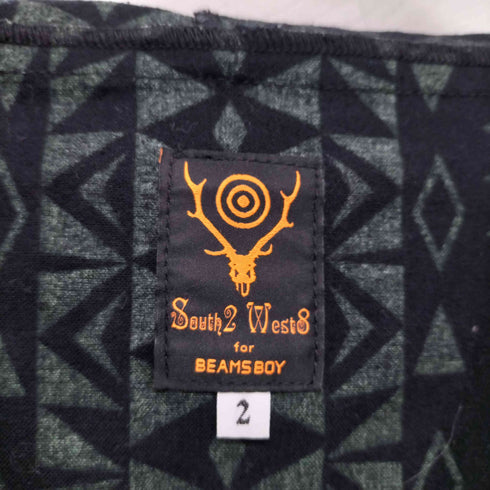 サウスツーウェストエイト SOUTH2 WEST8 Mexican One-Piece メキシカン フード付き 総柄 コットン ワンピース レディース JPN:2