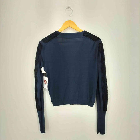 レース シルク コットン 4B ニット カーディガン レディース import:XS