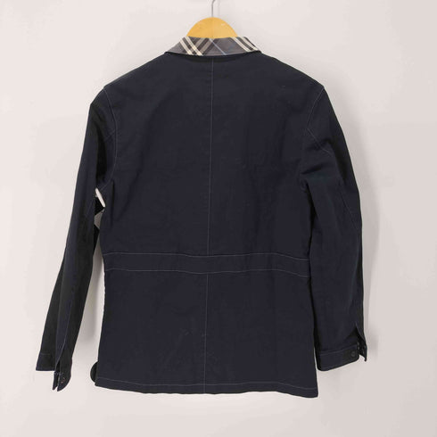 バーバリーブラックレーベル BURBERRY BLACK LABEL 襟袖裏地チェック カバーオール メンズ import:M