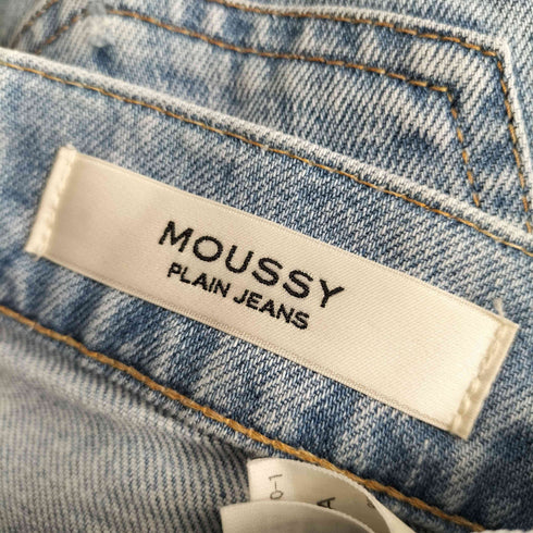 マウジー moussy PLAIN JEANS STRAIGHT プレーンジーンズ ストレート デニムパンツ レディース US:24