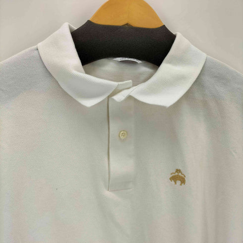 ブルックスブラザーズ BROOKS BROTHERS MADE IN USA フロント刺繍S/S 鹿の子ポロシャツ メンズ import:XL